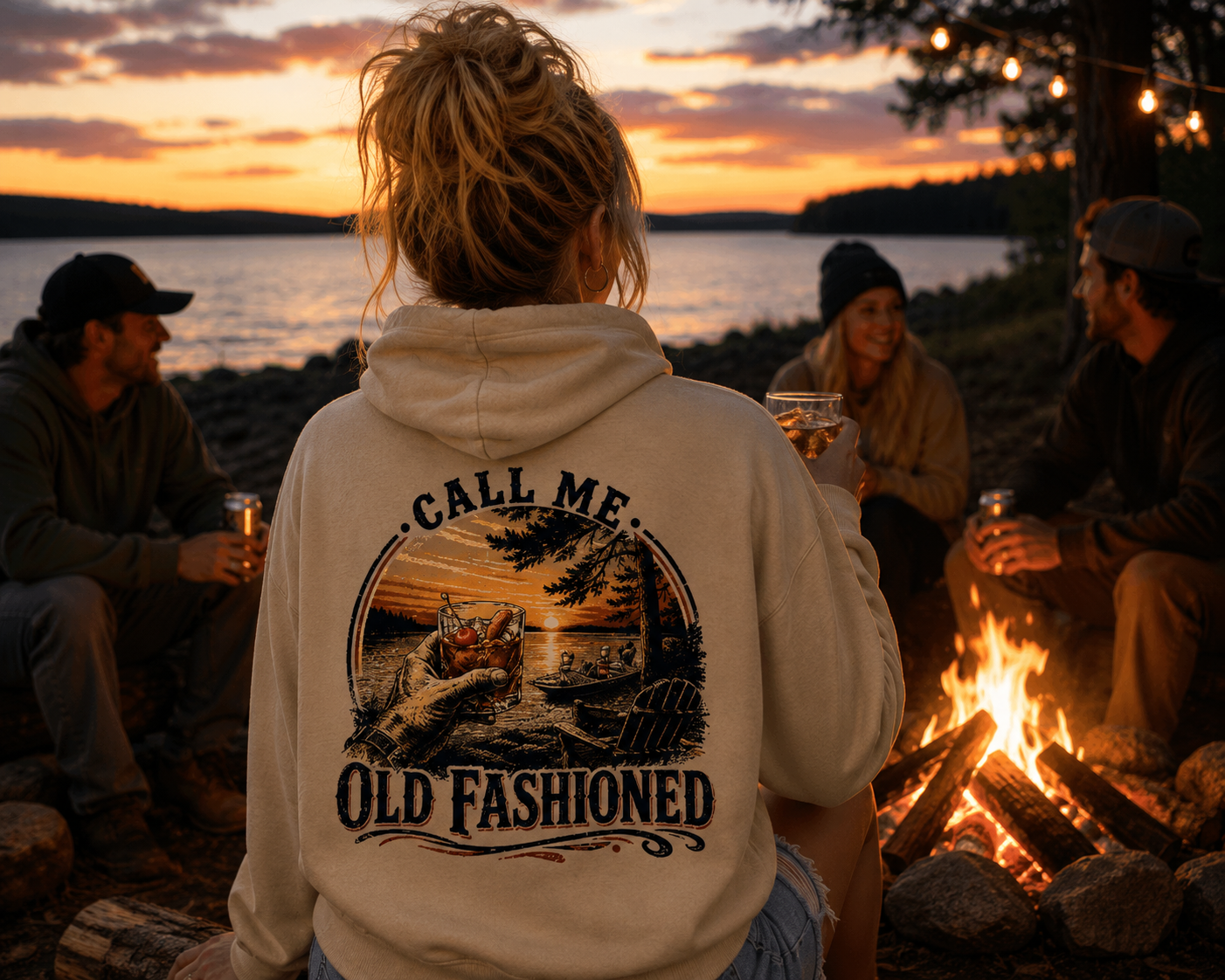 Blue Collar Old Fashioned Hoodie