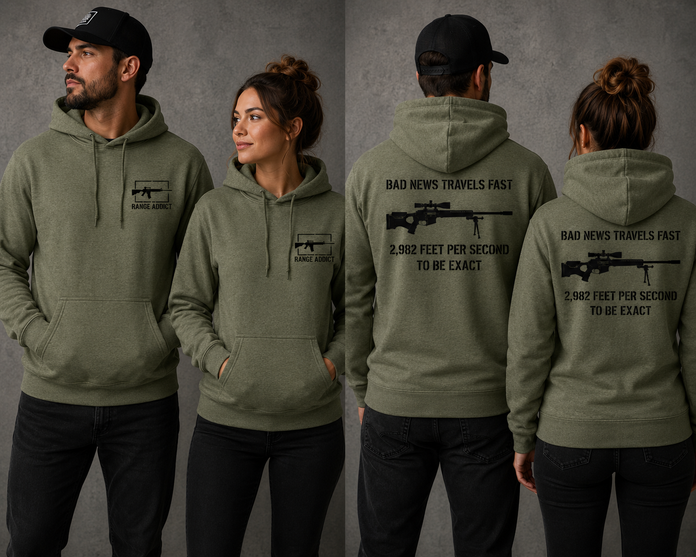 Range Addict Bad News Hoodie