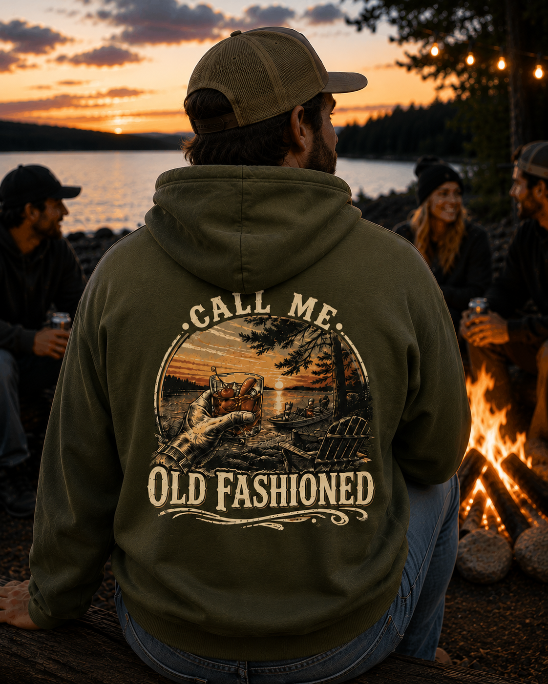 Blue Collar Old Fashioned Hoodie